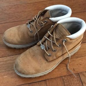 Timberland boots.  Can be cleaned